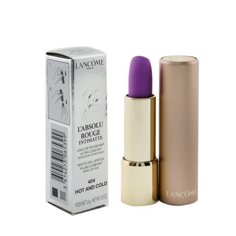 LANCOME L'absolu Rouge Intimatte Lipstick Matte Veil - 404 Hot & Cold